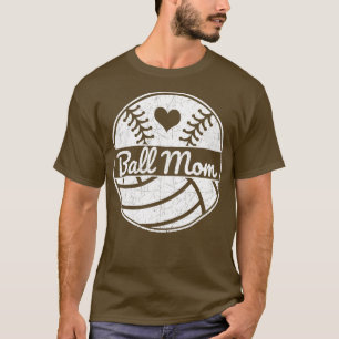 bal mam softbal mam volleybal mam softbal basis t-shirt