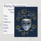 Bal Masquerade - Invitation du Designer Party (Devant / Derrière)