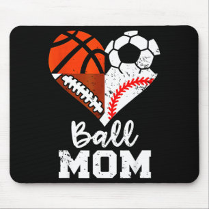 Bal Moeder Hart Grappig Voetbal Basketbal Baseball Muismat