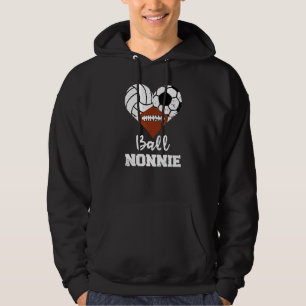 Bal Nonnie Hart Volleybal Voetbal Football Nonn Hoodie