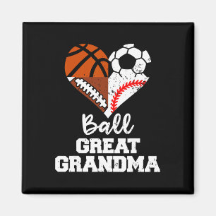 Bal Oma Voetbal Football Honkbal Mand Magneet