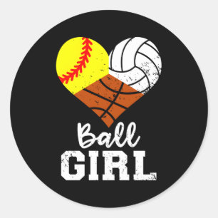 Bal Softbal Volleybal Basketbal Ronde Sticker