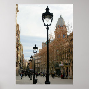 Balade à Barcelone - Portail del Angel Poster