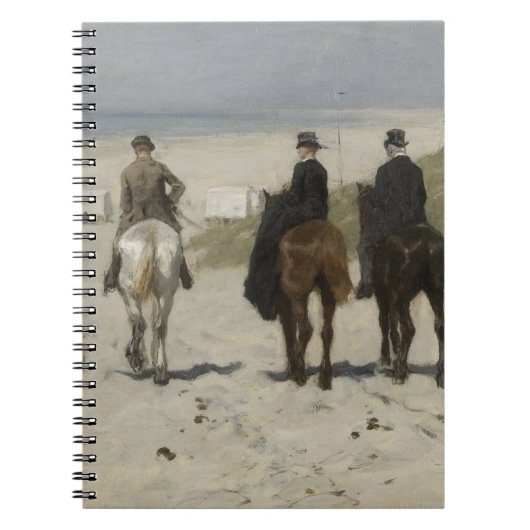 Balade à cheval le long de la plage - Carnet d'art (Devant)