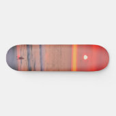 Balade à travers Golden Orange Sunset Skateboard (Horz)