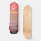 Balade à travers Golden Orange Sunset Skateboard (Recto)