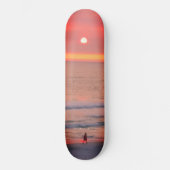Balade à travers Golden Orange Sunset Skateboard (Recto)