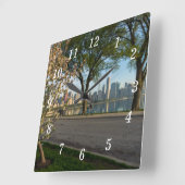 Balade à vélo vers le bas Horloge murale Solidarit (Angle)