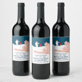 Balade Avec Étiquette De Vin De Noël Snowman (Bouteilles)
