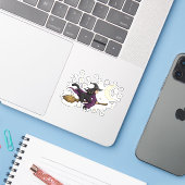Balade Buddy - Sticker pour sorcière et chats (Ordinateur portable avec iPhone)