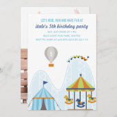 Balade, course et amusez-vous Invitation de fête d (Devant / Derrière)