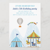 Balade, course et amusez-vous Invitation de fête d