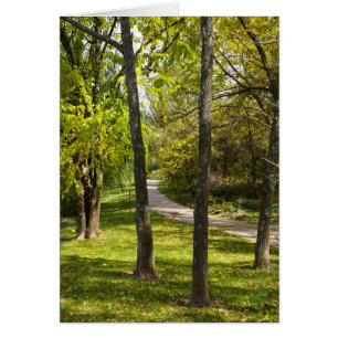 Balade dans le parc Carte de voeux