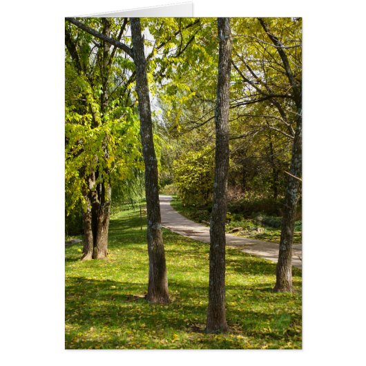 Balade dans le parc Carte de voeux (Devant)