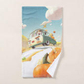 Balade en Citrouille lunaire (Serviette à main)