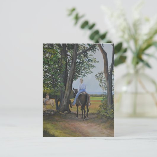 Balade le long de l'Art original carte postale (Debout devant)