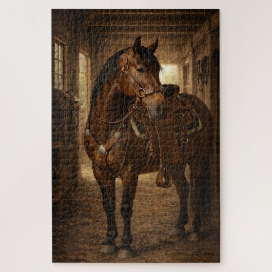 Balade matinale | Art équestre | Puzzle (Vertical)
