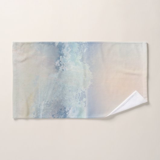 Balade Océanique Dans Un Coucher De Soleil Doré (Serviette à main)