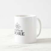 Balade plus Compass Rose Vintage voyage Mug (Devant droit)