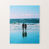Balade romantique sur la plage Puzzle (Vertical)