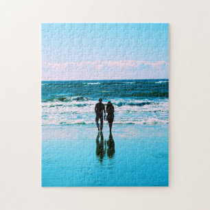 Balade romantique sur la plage Puzzle