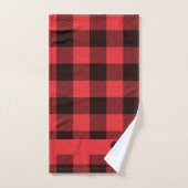Balade Rustique Buffalo Moose Plaid Ensemble de se (Serviette à main)