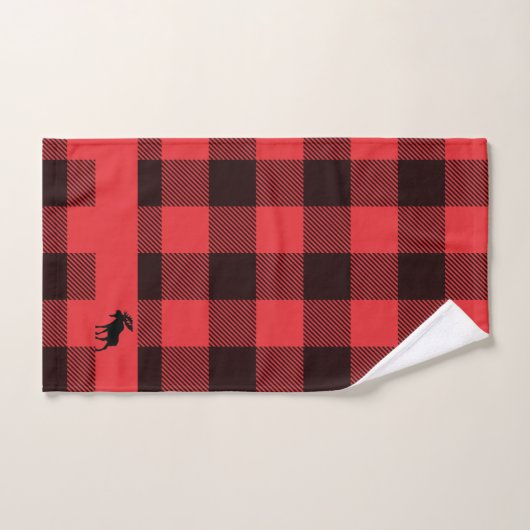 Balade Rustique Buffalo Moose Plaid Ensemble de se (Serviette à main)