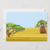 Balade Safari Anniversaire Sur Invitation (Dos)