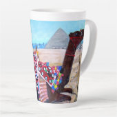 Balades en chameau à Gizeh, Latte Mug (Angle droit)
