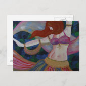 Baladi, Belly Dancer Beauful Art Briefkaarten (Voorkant / Achterkant)