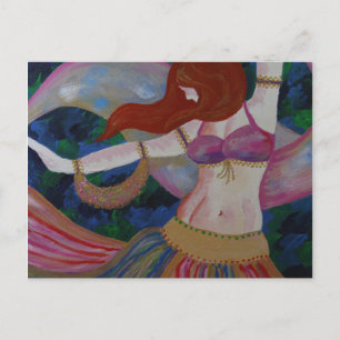 Baladi, Belly Dancer Beauful Art Briefkaarten