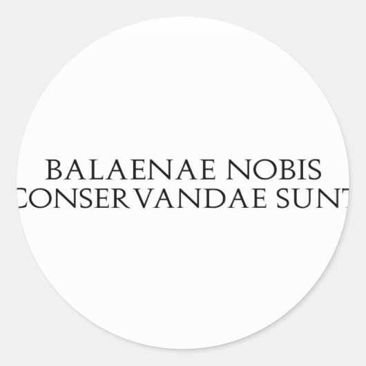 Balaenae Nobis Stickers (Voorkant)