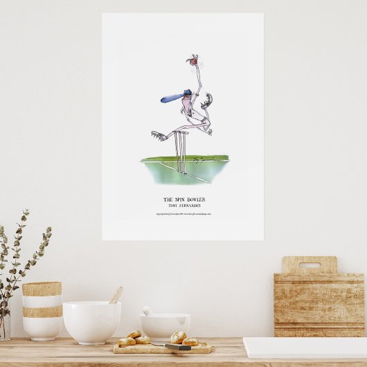 balai à spin bowler, affiche tony fernandes (Cuisine)
