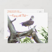 Balai avec poisson Carte postale (Devant / Derrière)