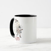 Balai de sorcière fantôme – Tasse Halloween (Devant gauche)
