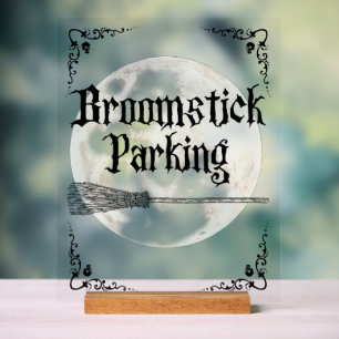 Balai de sorcière lunaire fantaisiste Parking