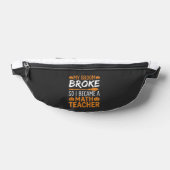 Balai d'Halloween de professeur de maths drôle (Poser)