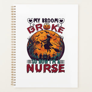Balai Infirmière Cassée Halloween Sorcière Pleine