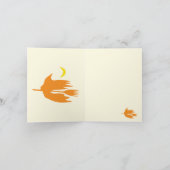 Balai Volant de Nuit - Carte Pliée Halloween. (Intérieur)