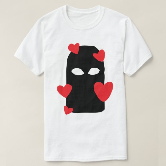 Balaklava en liefde t-shirt (Design voorkant)