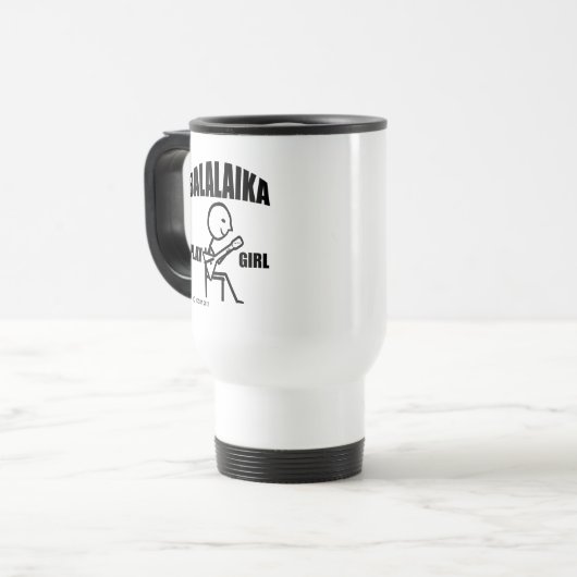 Balalaika Jouer Fille Voyage Mug (Devant gauche)