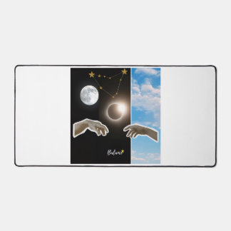 Balance Astrology Eclipse and Moon Surreal Poster