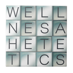"Balance & Bliss" (tekstgebaseerd) Tegeltje