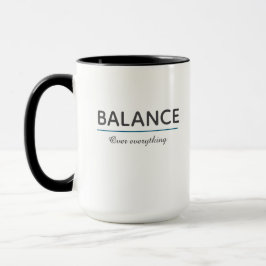 Balance Over Everything – Minimal White Typography Mok