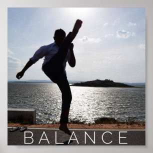Balance - Poster de motivation des arts martiaux