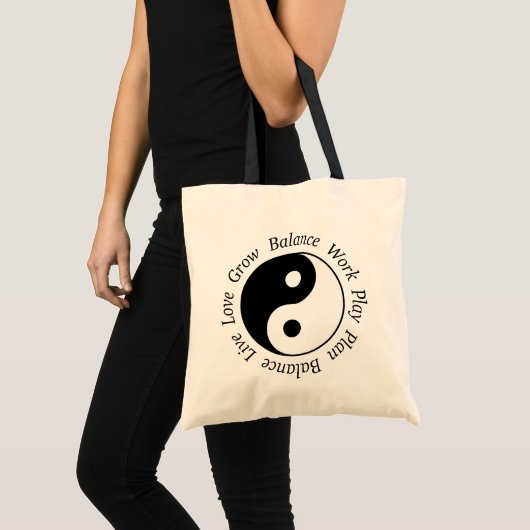 Balance Yin Yang Canvas tas (Voorkant (product))