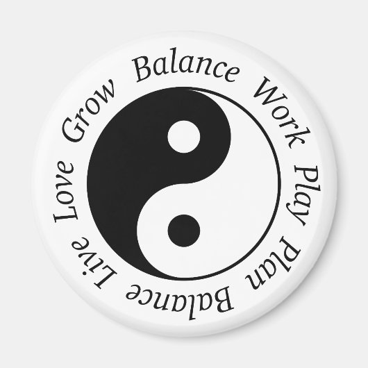Balance Yin Yang Magnet Magneet (Voorkant)