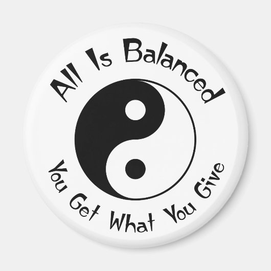 Balance Yin Yang Magnet Magneet (Voorkant)