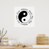 Balance Yin Yang Poster (Keuken)
