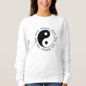 Balance Yin Yang Symbool Trui (Voorkant)